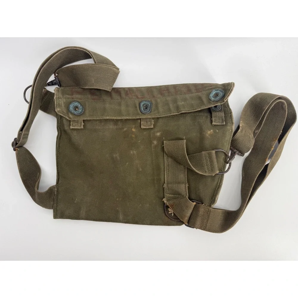 US‎ Military M9A1 Field Protective Mask Bag Canvas Messenger Olive Drab Green LL